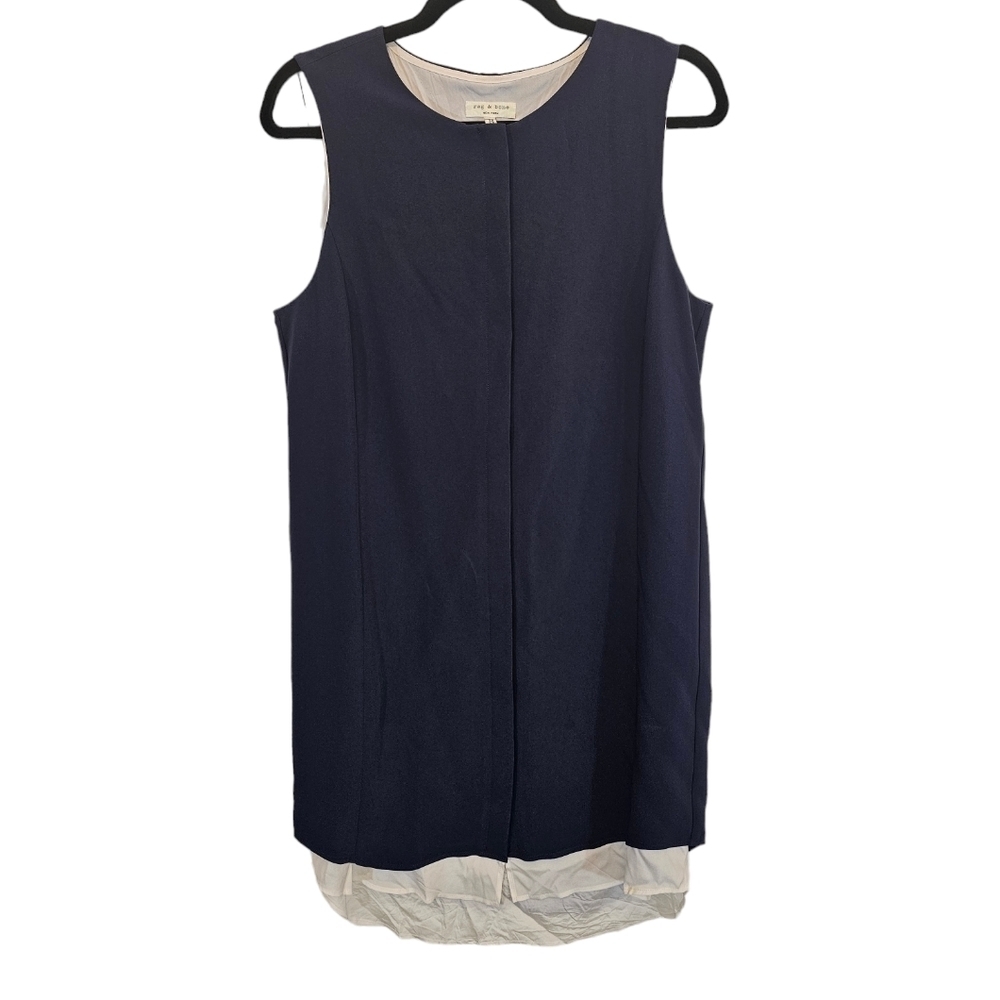 rag & bone Size 8 Triacetate Blend Crepe Shirt Dress Made in USA